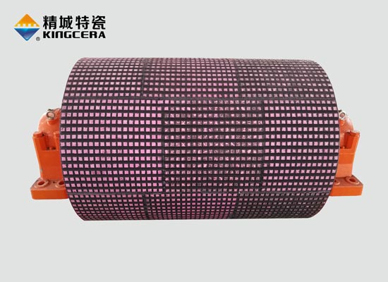 耐磨陶瓷滾筒包膠-輥筒包膠