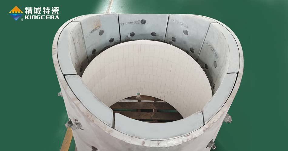 鋼鐵廠耐磨陶瓷內襯偏心溜槽